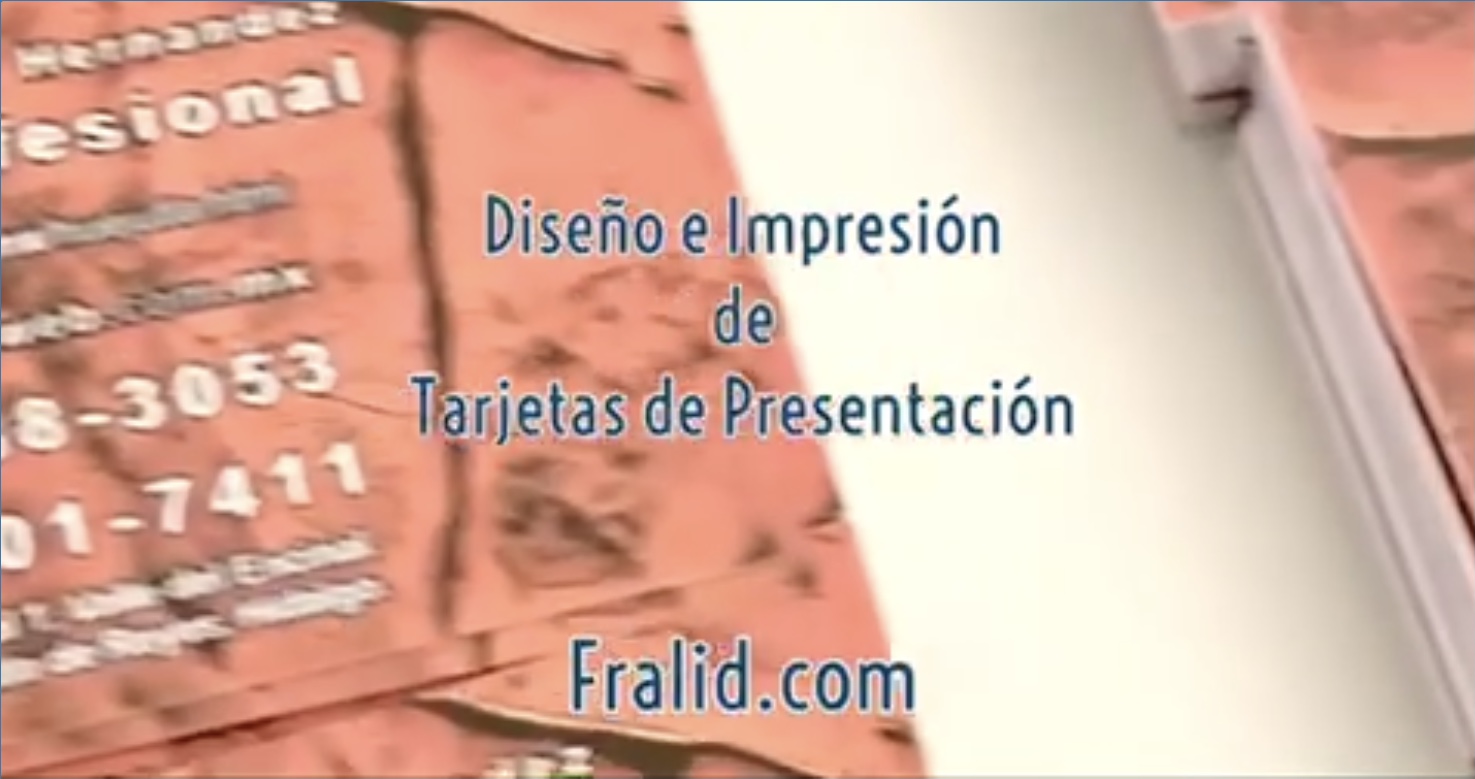 Diseño e Impresión de Tarjetas de Presentación – Video