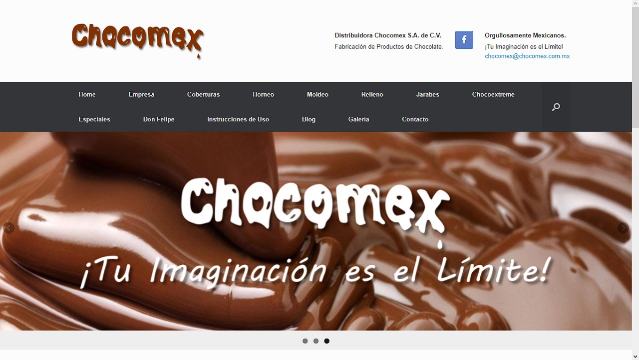 CHOCOMEX Página Web