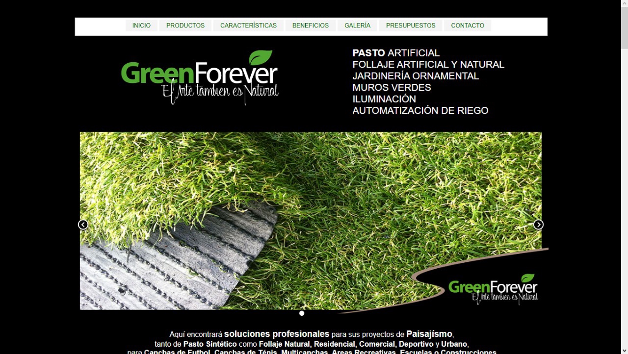 GREEN FOREVER Página Web